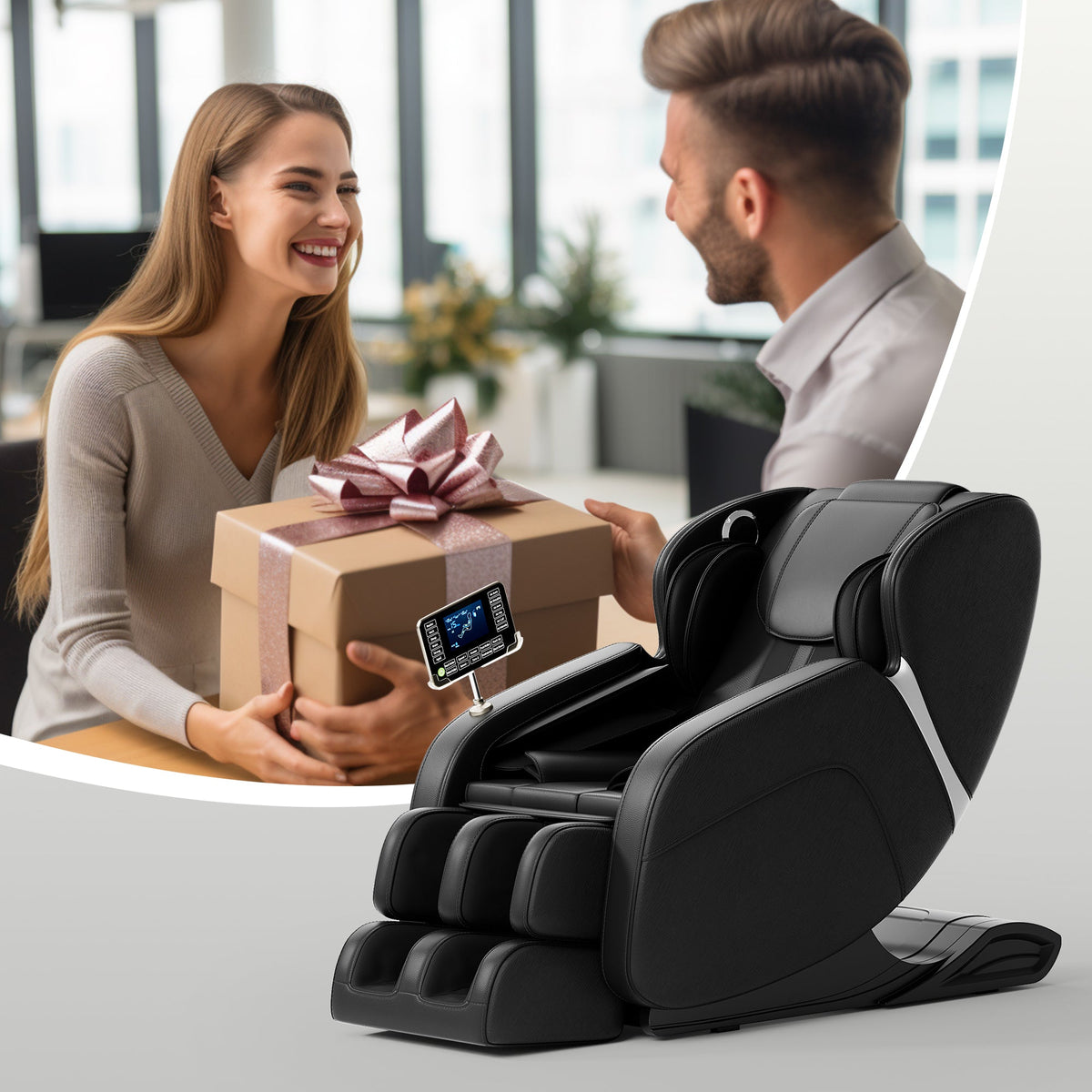 Zero-Gravity Full-Body Shiatsu Massage Chair | Black