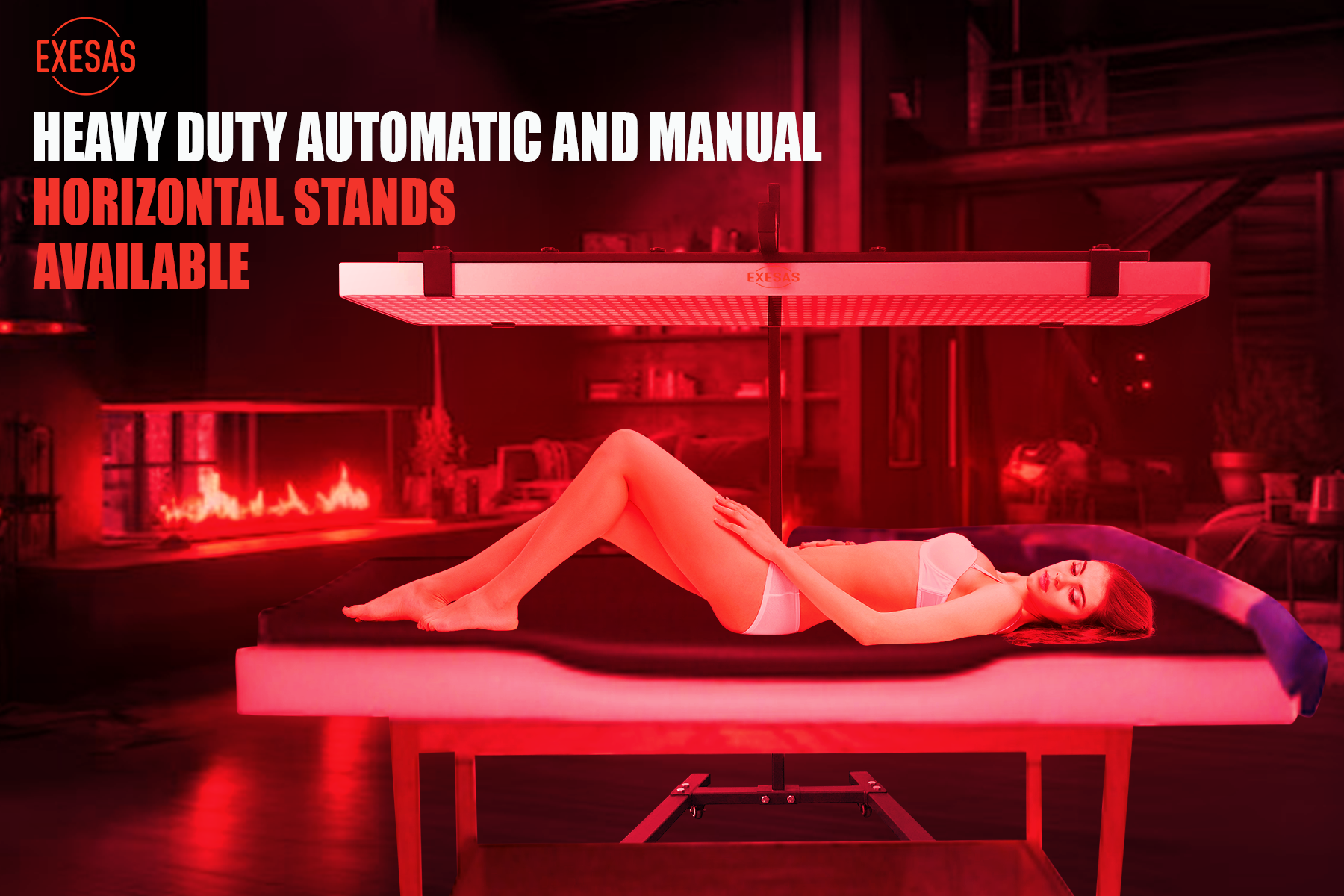 EXESAS 1008 LED, 5040W Dual-Chip, Red Light Therapy Device for Full Body, 4-Wavelengths Infrared LED Panel for Skin, Weight, Pain, Wellness