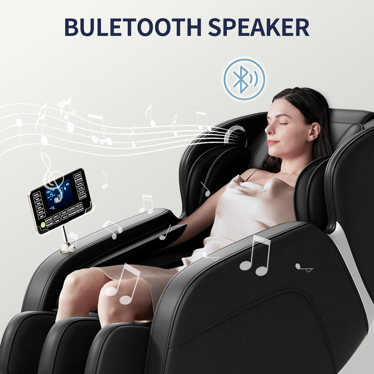 Zero-Gravity Full-Body Shiatsu Massage Chair | Black