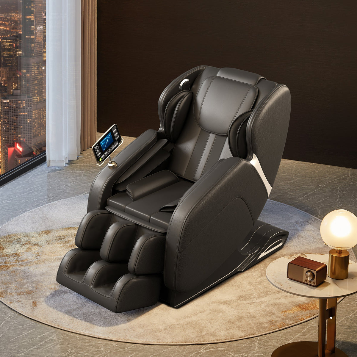 Zero-Gravity Full-Body Shiatsu Massage Chair | Black