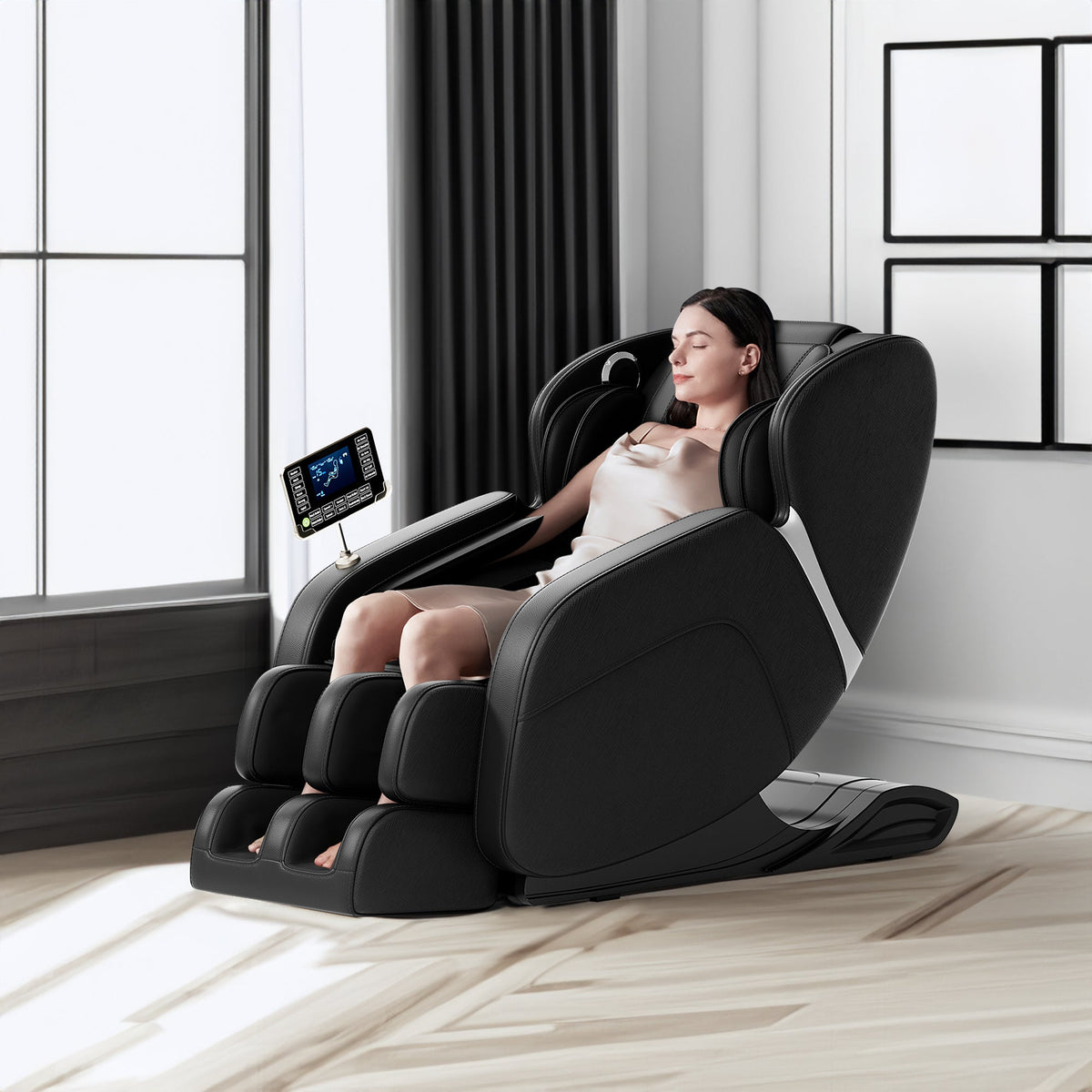 Zero-Gravity Full-Body Shiatsu Massage Chair | Black