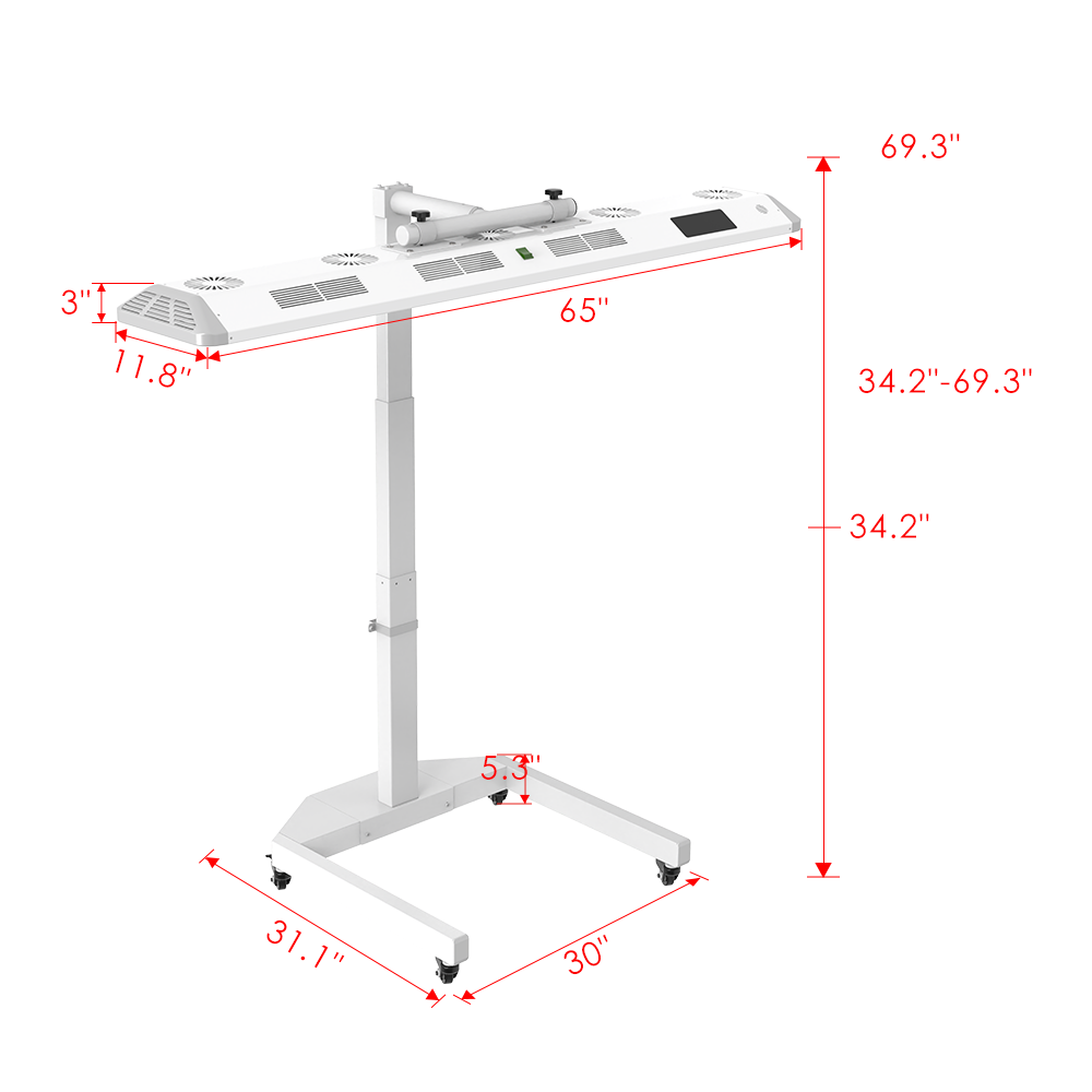 Panorama Full-Body Red, Near-Infrared & Blue Light Therapy Panel
