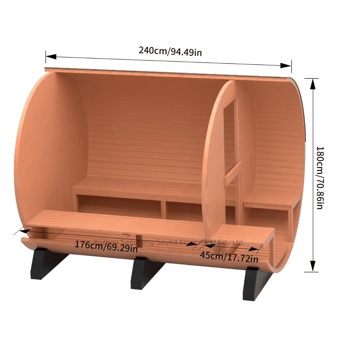 Handcrafted Red Cedar Electric Sauna