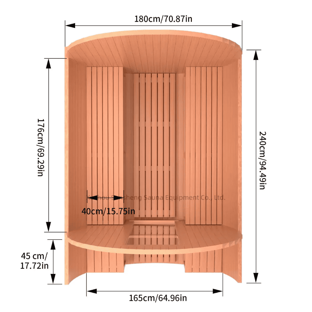 Handcrafted Red Cedar Electric Sauna